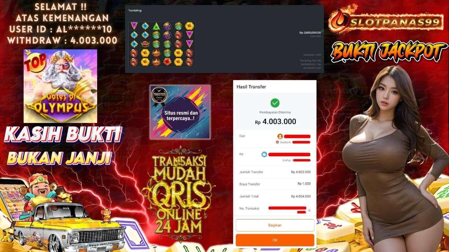 SLOTPANAS99 JACKPOT SLOT GATES OF OLYMPUS